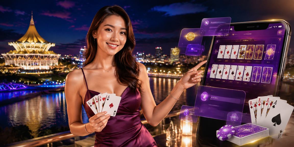 Permainan kad rummy bergaya Melayu di Kuching Sarawak